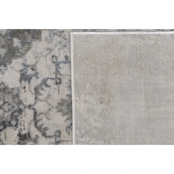 Dynamic Rugs CASTILLA Cream/Silver 3534 2ft. 2in. x 7ft. 7in. Rect. Rug