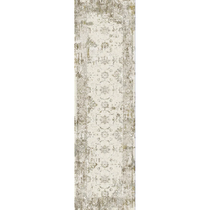 Dynamic Rugs CASTILLA Cream/Silver 3534 2ft. 2in. x 7ft. 7in. Rect. Rug