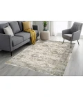 Dynamic Rugs CASTILLA Cream/Silver 3534 2ft. 2in. x 7ft. 7in. Rect. Rug