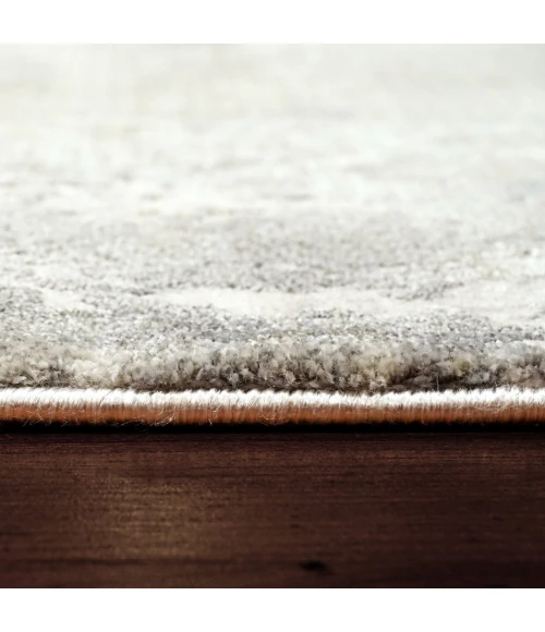 Dynamic Rugs CASTILLA Cream/Grey 3535 2ft. 2in. x 7ft. 7in. Rect. Rug
