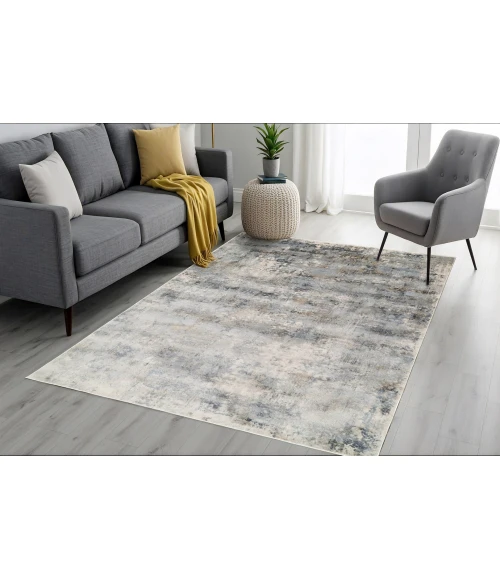 Dynamic Rugs CASTILLA Cream/Grey 3536 7ft. 10in. x 10ft. 10in. Rect. Rug