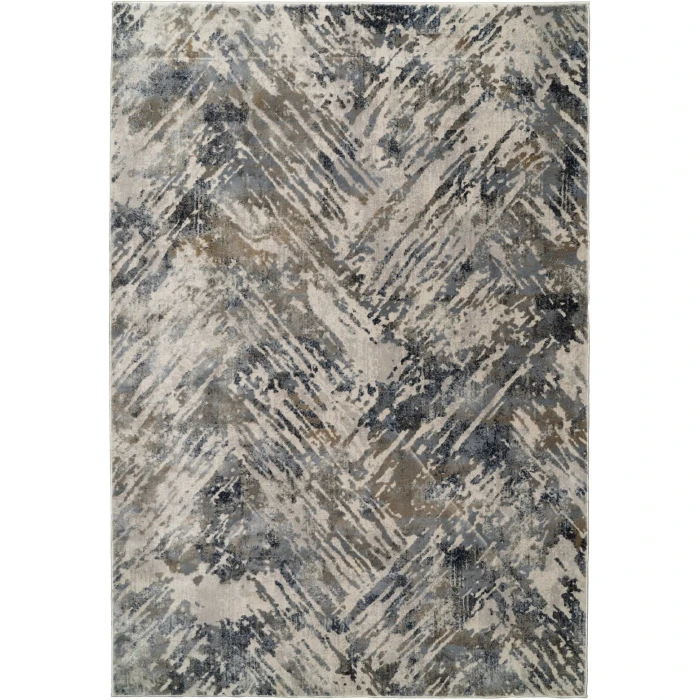 Dynamic Rugs CASTILLA Grey/Blue 3537 7ft. 10in. x 10ft. 10in. Rect. Rug