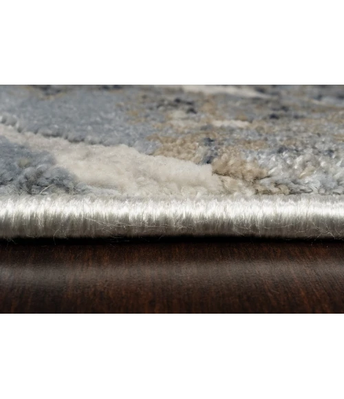Dynamic Rugs CASTILLA Grey/Blue 3537 7ft. 10in. x 10ft. 10in. Rect. Rug