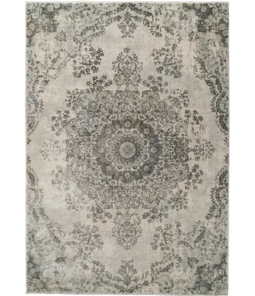 Dynamic Rugs CASTILLA Light Grey 3558 7ft. 10in. x 10ft. 10in. Rect. Rug