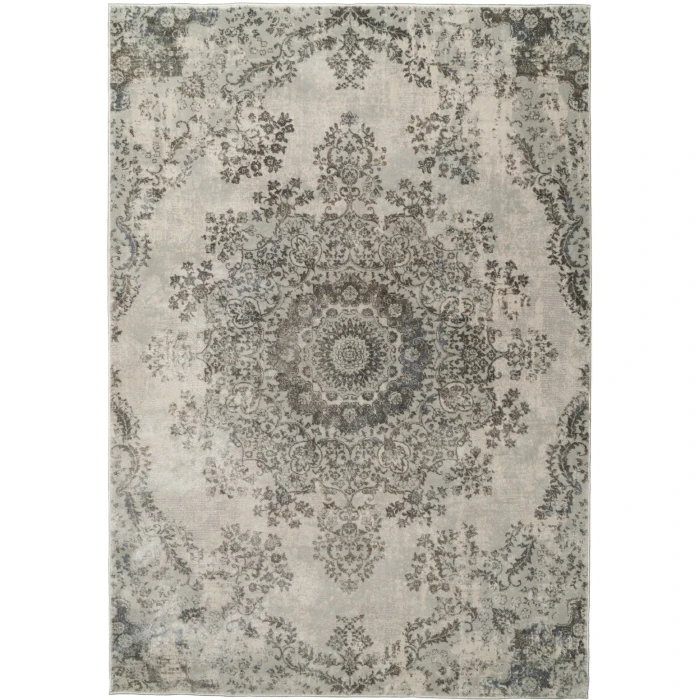Dynamic Rugs CASTILLA Light Grey 3558 3ft. 11in. x 5ft. 7in. Rect. Rug