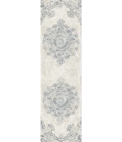 Dynamic Rugs CASTILLA Grey/Blue 3558 2ft. 2in. x 7ft. 7in. Rect. Rug