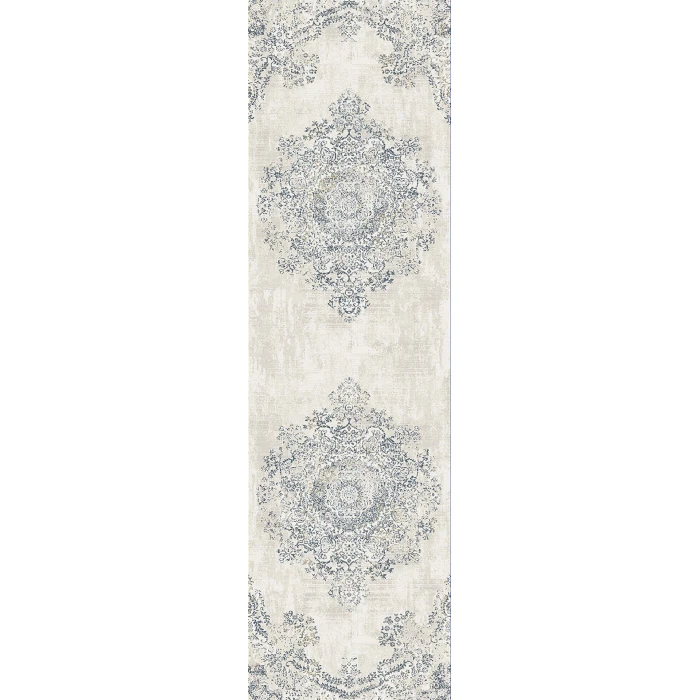 Dynamic Rugs CASTILLA Grey/Blue 3558 2ft. 2in. x 7ft. 7in. Rect. Rug
