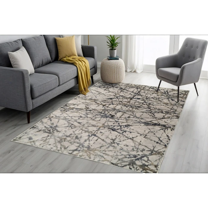 Dynamic Rugs CASTILLA Grey/Multi 3638 2ft. 2in. x 7ft. 7in. Rect. Rug