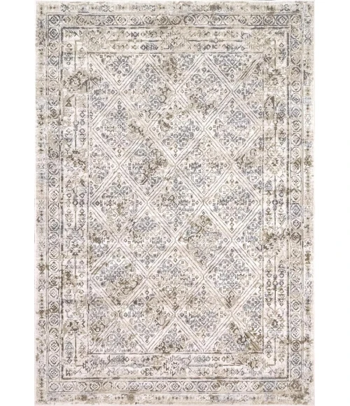 Dynamic Rugs CHATEAU Beige/Blue 98206 2ft. 2in. x 7ft. 7in. Rect. Rug