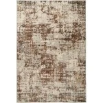 Dynamic Rugs COUTURE Ivory/Copper 52016 3ft. 11in. x 5ft. 7in. Rect. Rug