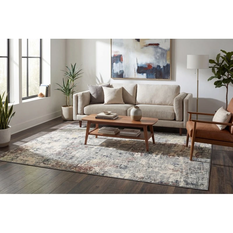 Dynamic Rugs COUTURE Grey 52016 3ft. 11in. x 5ft. 7in. Rect. Rug