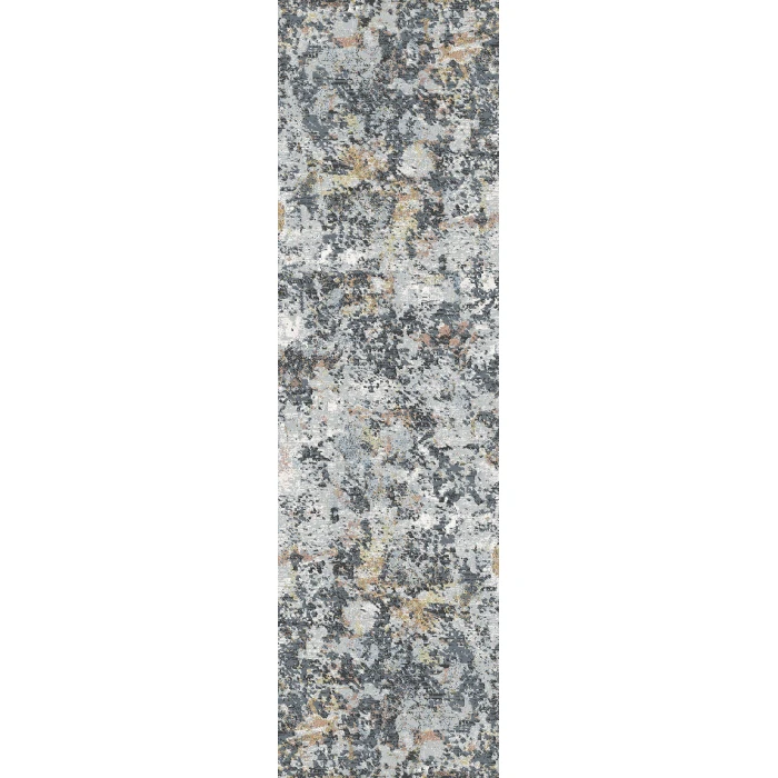Dynamic Rugs COUTURE Charcoal/Copper 52023 2ft. 2in. x 7ft. 7in. Rect. Rug