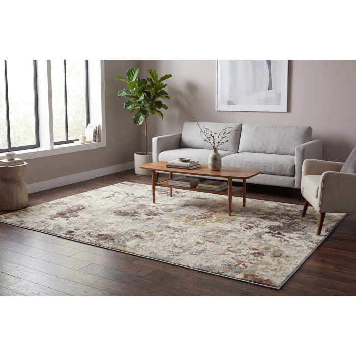 Dynamic Rugs COUTURE Grey/Gold 52023 3ft. 11in. x 5ft. 7in. Rect. Rug