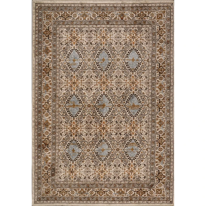 Dynamic Rugs CULLEN Beige/Blue 5703 2ft. x 7ft. 5in. Rect. Rug