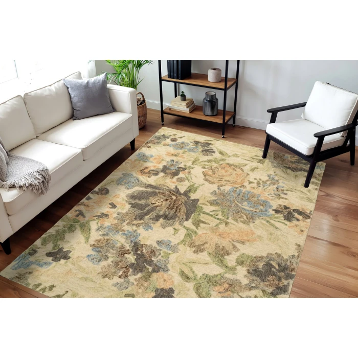 Dynamic Rugs DAISY Ivory/Multi 9080 9ft. x 12ft. Rect. Rug