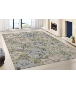 Dynamic Rugs DAISY Light Green/Multi 9091 9ft. x 12ft. Rect. Rug
