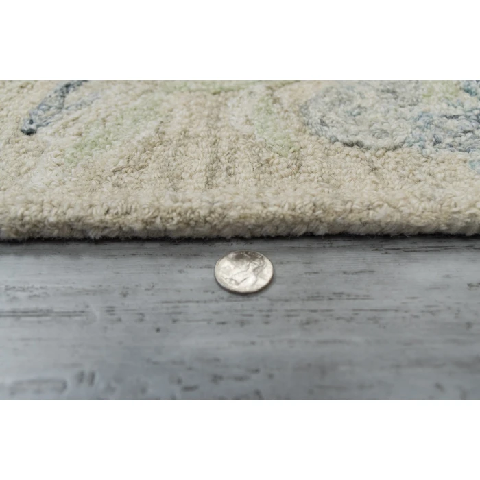 Dynamic Rugs DAISY Beige/Sage/Blue 9096 9ft. x 12ft. Rect. Rug