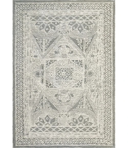 Dynamic Rugs DARCY Ivory/Teal 1128 2ft. x 4ft. Rect. Rug