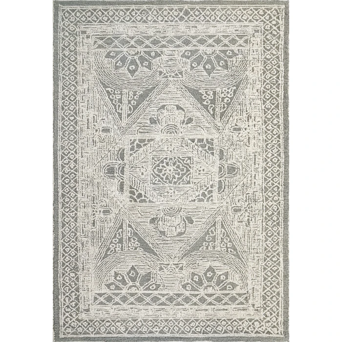 Dynamic Rugs DARCY Ivory/Teal 1128 2ft. x 4ft. Rect. Rug