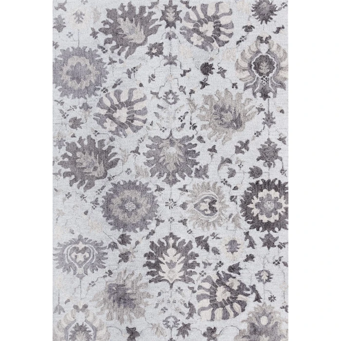 Dynamic Rugs DEJA Grey/Ivory/Denim 4683 9ft. x 12ft. Rect. Rug