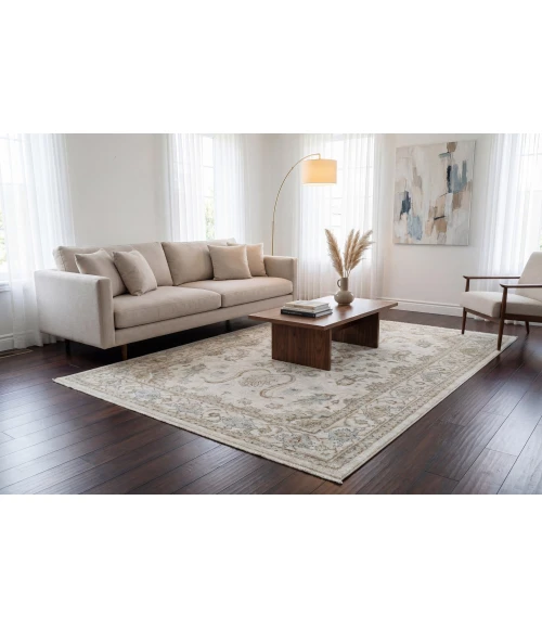Dynamic Rugs DIAMOND Cream/Beige/Multi 10280 6ft. 7in. x 9ft. 6in. Rect. Rug