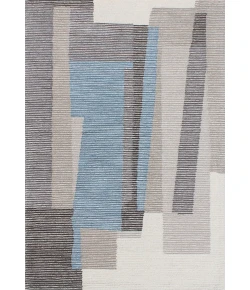 Dynamic Rugs ECCENTRIC Grey/Blue/Ivory 9600 9ft. x 12ft. Rect. Rug