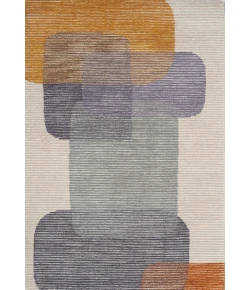Dynamic Rugs ECCENTRIC Grey/Gold/Copper 9602 9ft. x 12ft. Rect. Rug