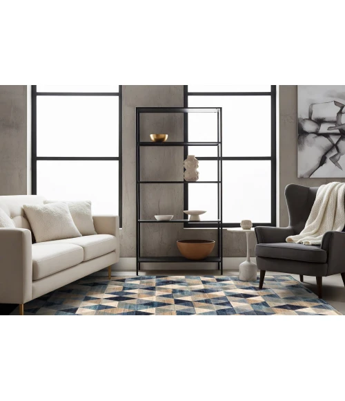 Dynamic Rugs ECLIPSE Blue/Multi 63263 2ft. x 3ft. 11in. Rect. Rug