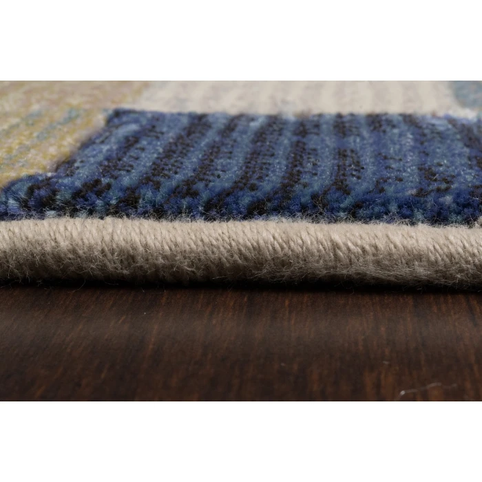 Dynamic Rugs ECLIPSE Multi/Blue 63339 5ft. 3in. x 7ft. 7in. Rect. Rug
