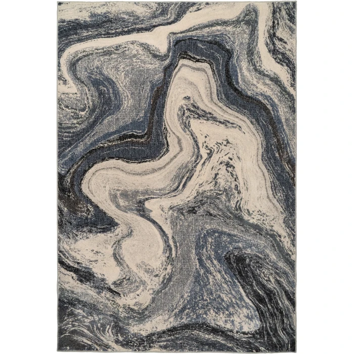 Dynamic Rugs ECLIPSE Grey/Cream 63436 9ft. x 12ft. 5in. Rect. Rug