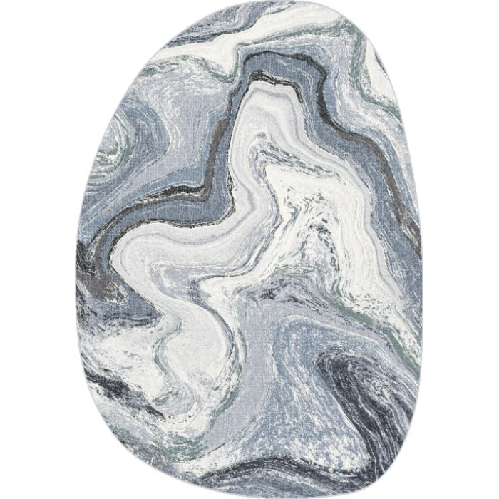 Dynamic Rugs ECLIPSE Grey/Cream 63436 6ft. 7in. x 9ft. 6in. Rect. Rug