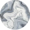 Dynamic Rugs ECLIPSE Grey/Cream 63436 5ft. 3in. Round Rug