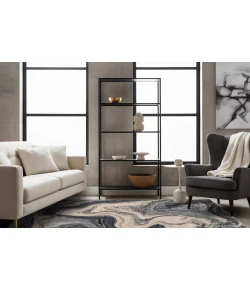 Dynamic Rugs ECLIPSE Grey/Cream 63436 7ft. 10in. Round Rug