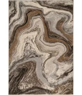 Dynamic Rugs ECLIPSE Cream/Mocha 63436 6ft. 7in. x 9ft. 6in. Rect. Rug