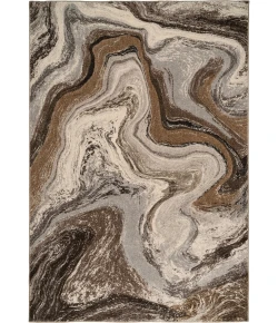Dynamic Rugs ECLIPSE Cream/Mocha 63436 6ft. 7in. x 9ft. 6in. Rect. Rug
