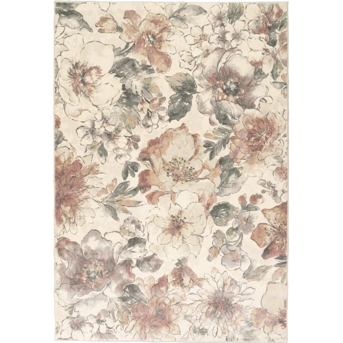 Dynamic Rugs ECLIPSE Cream/Multi 63528 3ft. 11in. x 5ft. 7in. Rect. Rug