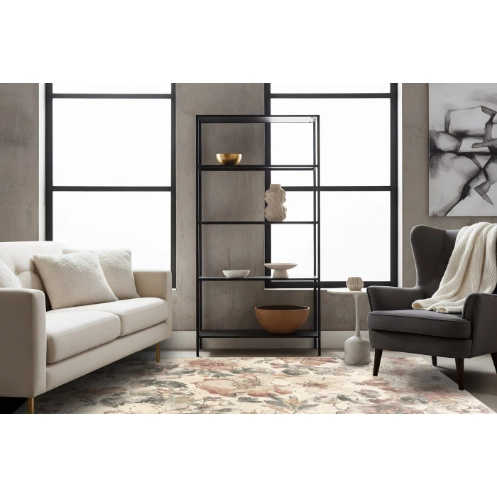 Dynamic Rugs ECLIPSE Cream/Multi 63528 3ft. 11in. x 5ft. 7in. Rect. Rug