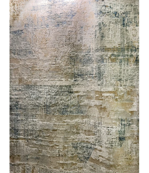 Dynamic Rugs EDEN Cream/Beige/Blue 10941 6ft. 7in. x 9ft. 6in. Rect. Rug