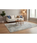 Dynamic Rugs EDEN Cream/Beige/Navy 10944 6ft. 7in. x 9ft. 6in. Rect. Rug