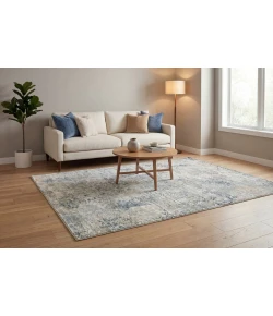Dynamic Rugs EDEN Cream/Beige/Navy 10944 9ft. x 12ft. 6in. Rect. Rug