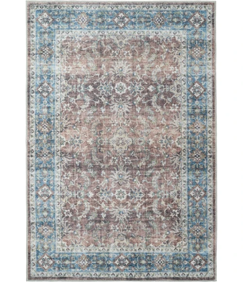 Dynamic Rugs ELISE Red/Blue/Beige 6301 3ft. x 5ft. Rect. Rug