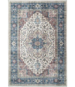 Dynamic Rugs ELISE Red/Blue/Beige 6302 2ft. 6in. x 7ft. 6in. Rect. Rug