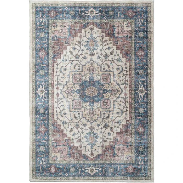 Dynamic Rugs ELISE Red/Blue/Beige 6302 2ft. 6in. x 7ft. 6in. Rect. Rug