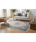 Dynamic Rugs ELISE Red/Blue/Beige 6302 3ft. x 5ft. Rect. Rug