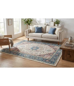 Dynamic Rugs ELISE Red/Blue/Beige 6302 2ft. 6in. x 7ft. 6in. Rect. Rug