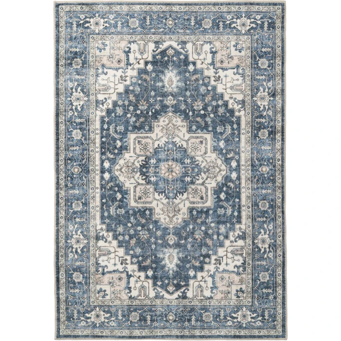 Dynamic Rugs ELISE Navy/Ivory 6302 2ft. 6in. x 7ft. 6in. Rect. Rug