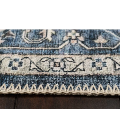 Dynamic Rugs ELISE Navy/Ivory 6302 2ft. 6in. x 7ft. 6in. Rect. Rug