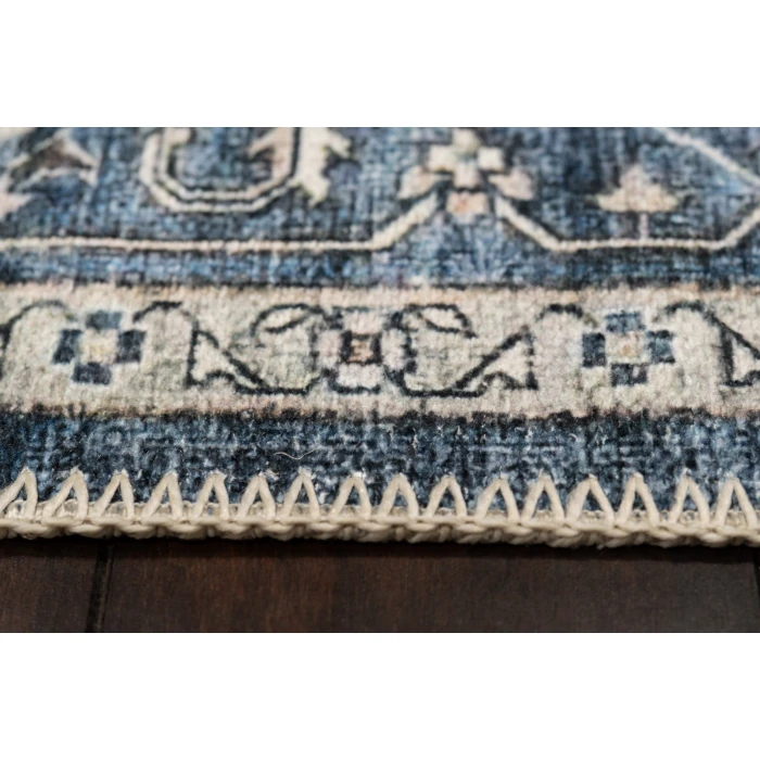 Dynamic Rugs ELISE Navy/Ivory 6302 2ft. 6in. x 7ft. 6in. Rect. Rug