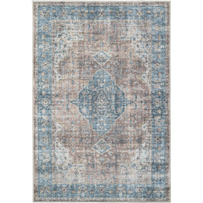 Dynamic Rugs ELISE Red/Blue/Beige 6305 3ft. x 5ft. Rect. Rug