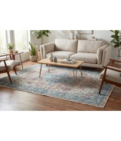 Dynamic Rugs ELISE Red/Blue/Beige 6305 2ft. 6in. x 7ft. 6in. Rect. Rug